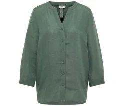 CECIL Leinenmix-Bluse, khaki