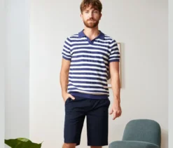 Chino-Shorts, navy