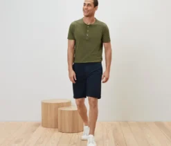 Chino-Shorts, navy