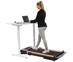 Christopeit Laufband 2 in 1 in Holzoptik