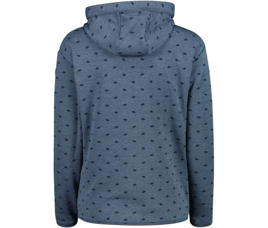 CMP Damen-Fleece-Jacke mit Kapuze, blau