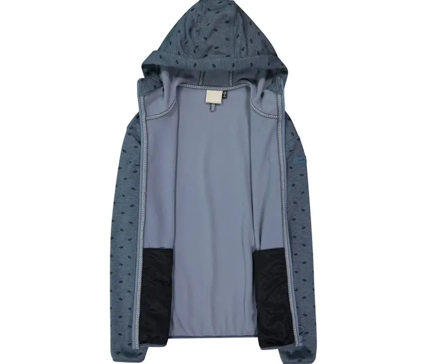 CMP Damen-Fleece-Jacke mit Kapuze, blau