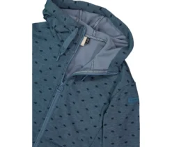 CMP Damen-Fleece-Jacke mit Kapuze, blau