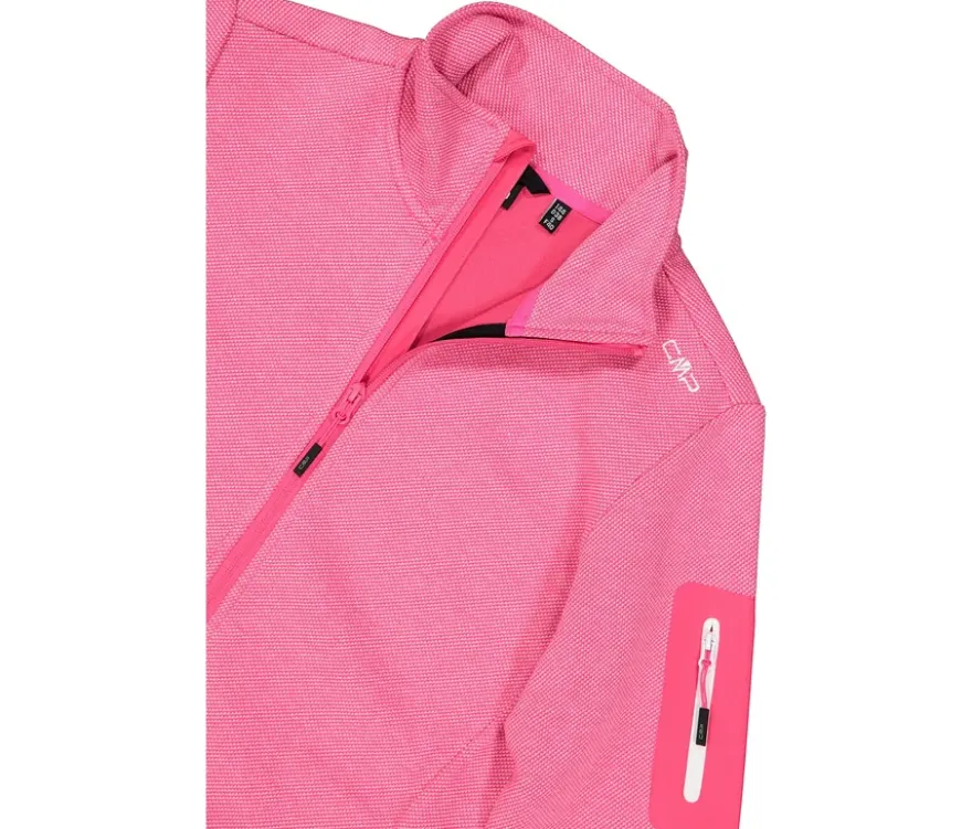 CMP Damen-Knit-Tech-Fleece, magenta-weiß