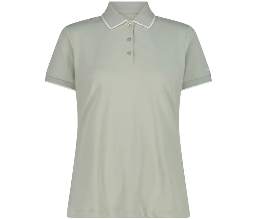 CMP Damen-Poloshirt aus Stretch-Piqué, pistazie