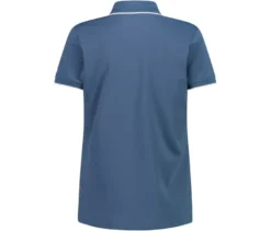 CMP Damen-Poloshirt aus Stretch-Piqué, blau