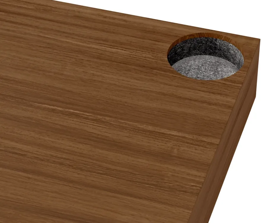 »CN3« Deckplatte mit Echtholzfurnier, Nussbaumoptik, Breite 152 cm