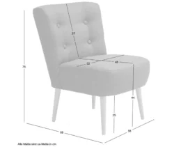 Cocktail-Sessel »Fiona«, graphit