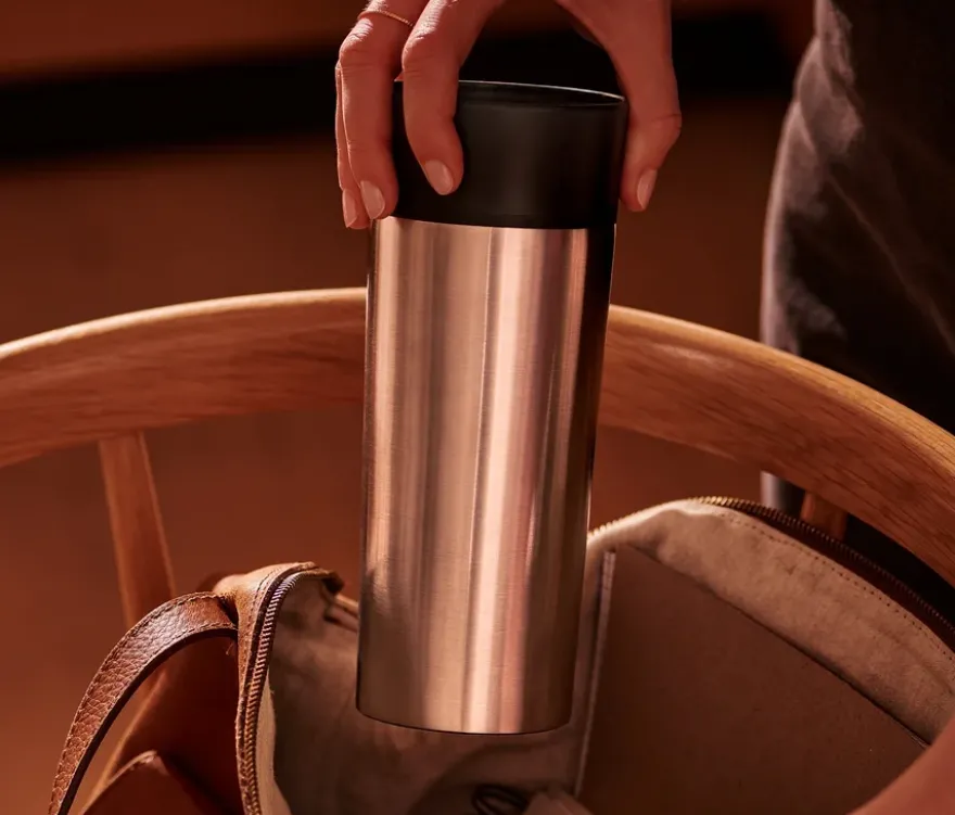 Coffee-to-go-Becher, Edelstahl