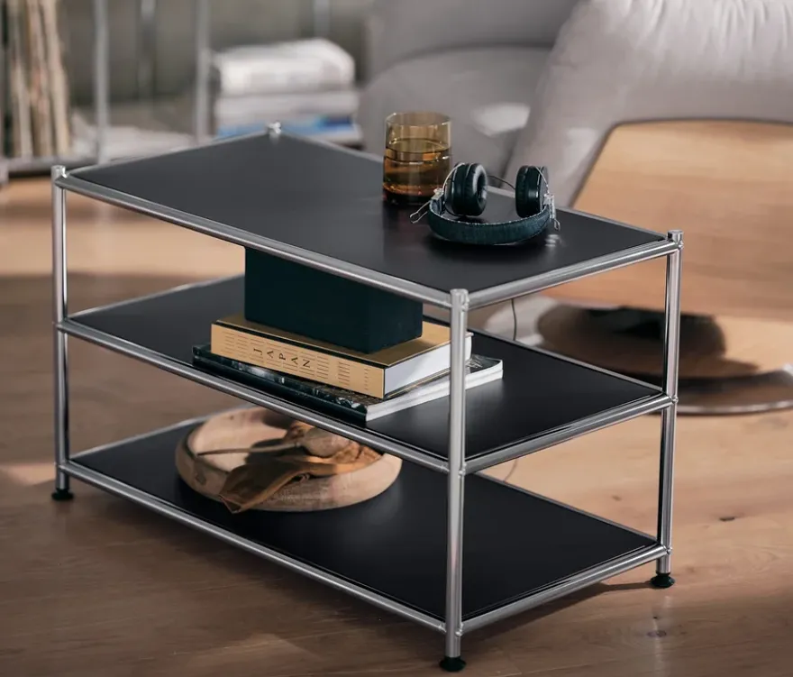 Couchtisch Metall »CN3«, offen, schwarz