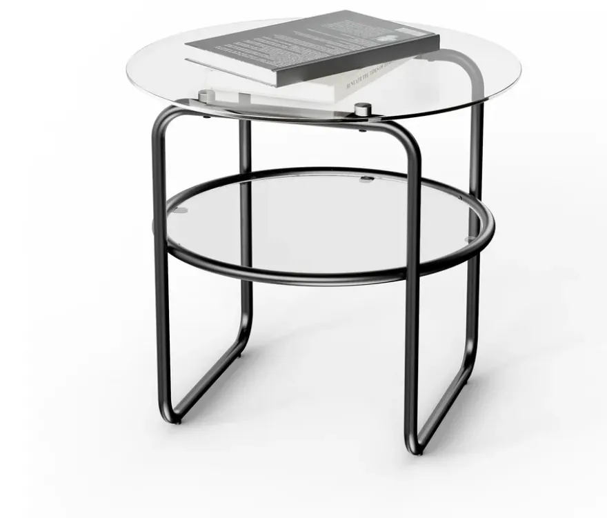 Couchtisch mit Glasplatte