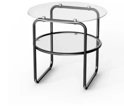 Couchtisch mit Glasplatte