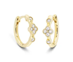 Creolen 585 Gold, Diamanten