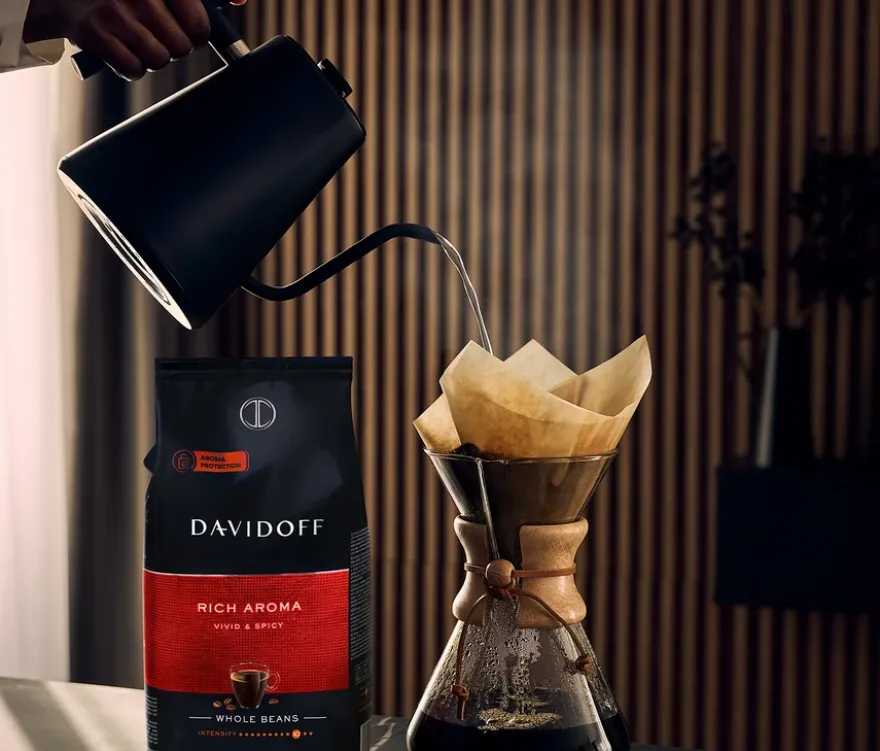 DAVIDOFF CAFÉ Rich Aroma - 8 x 1 kg Ganze Bohne