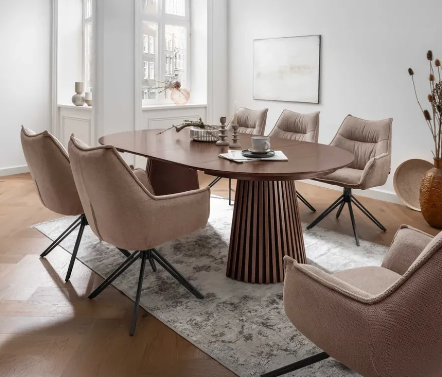 deVries Diningsessel »Ginosa«, drehbar, braun