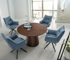 deVries Diningtisch »Barletta« Smoaked Oak, rund, 120 cm