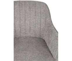 deVries Esstisch »Andria«, 120/210 cm, schwarz und 6 Stühle »Matera«, grau