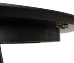 deVries Esstisch »Andria«, 120/210 cm, schwarz und 6 Stühle »Matera«, grau