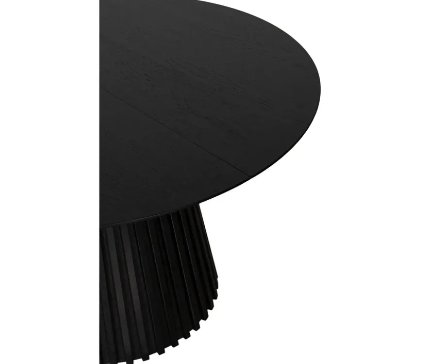 deVries Esstisch »Andria«, 120/210 cm, schwarz und 6 Stühle »Matera«, grün