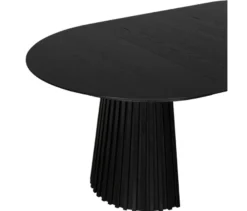deVries Esstisch »Andria«, 120/210 cm, schwarz und 6 Stühle »Matera«, grün