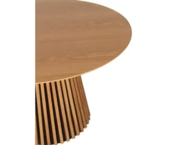 deVries Esstisch »Oria«, 120 cm, Eiche naturfaben und 4 Stühle »Matera«, beige