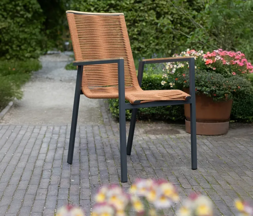 deVries Gartenstühle, 2er-Set, terrakotta