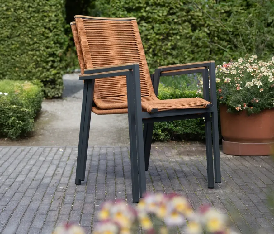 deVries Gartenstühle, 2er-Set, terrakotta