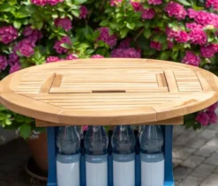 deVries Teak-Tischplatte für Getränkekisten