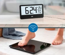 Digitale Personenwaage, schwarz