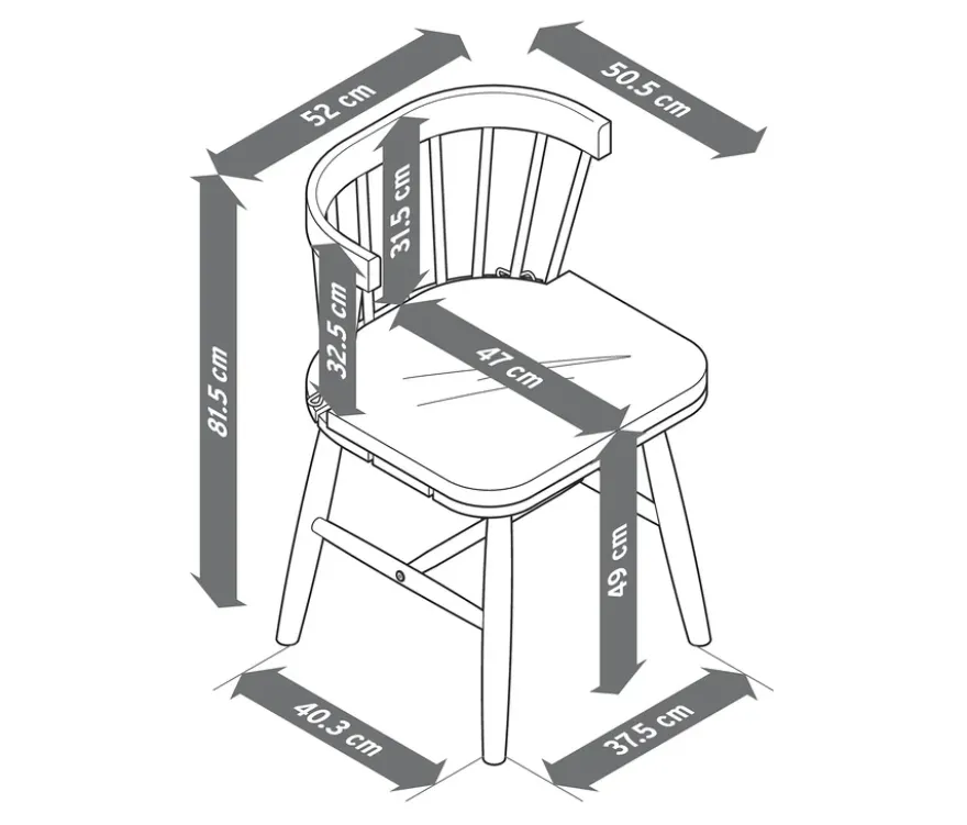Dining-Stuhl mit Sitzpolster