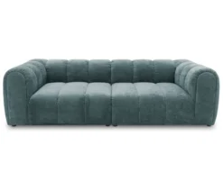 DOMO Bigsofa »Aalborg«, Sitzraster breit, ocean/petrol