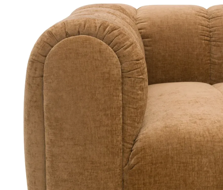 DOMO Bigsofa »Aalborg«, Sitzraster schmal, hellbraun