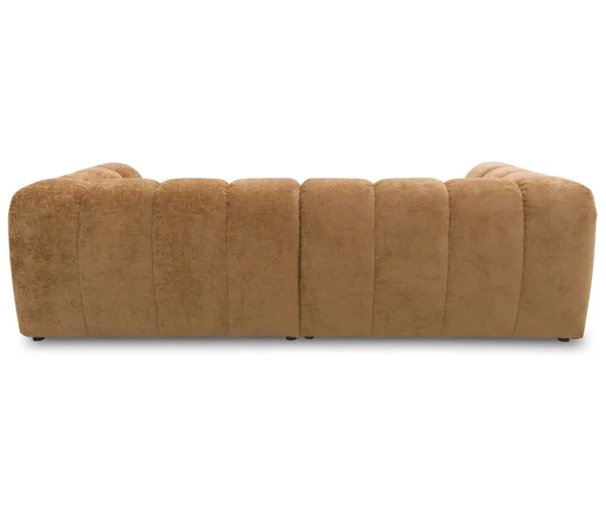 DOMO Bigsofa »Aalborg«, Sitzraster schmal, hellbraun