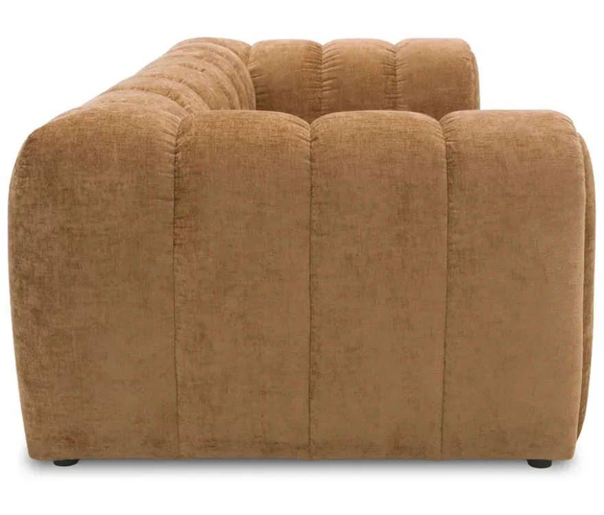 DOMO Bigsofa »Aalborg«, Sitzraster schmal, hellbraun