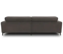 DOMO Eck-Schlafsofa »Malmö« mit Hocker, Longchair rechts, grau