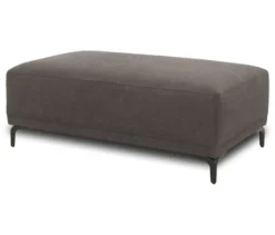 DOMO Eck-Schlafsofa »Malmö« mit Hocker, Longchair rechts, grau