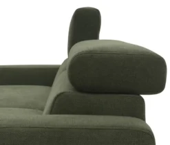 DOMO Eck-Schlafsofa »Malmö« mit Hocker, Longchair rechts, dunkelgrün
