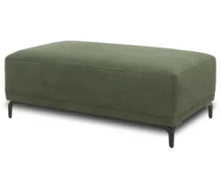 DOMO Eck-Schlafsofa »Malmö« mit Hocker, Longchair rechts, dunkelgrün