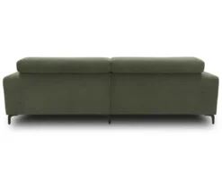 DOMO Eck-Schlafsofa »Malmö« mit Hocker, Longchair links, dunkelgrün
