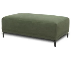 DOMO Eck-Schlafsofa »Malmö« mit Hocker, Longchair links, dunkelgrün