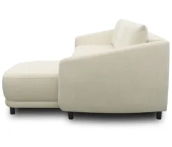 DOMO Eck-Schlafsofa »Visby«, Longchair rechts, creme