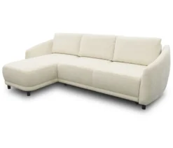 DOMO Eck-Schlafsofa »Visby«, Longchair links, creme