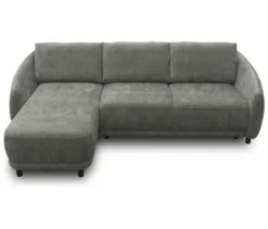 DOMO Eck-Schlafsofa »Visby«, Longchair links, grau