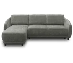 DOMO Eck-Schlafsofa »Visby«, Longchair links, grau