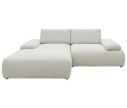 DOMO Ecksofa »Bela«, Longchair links, Armlehne mit Staufach
