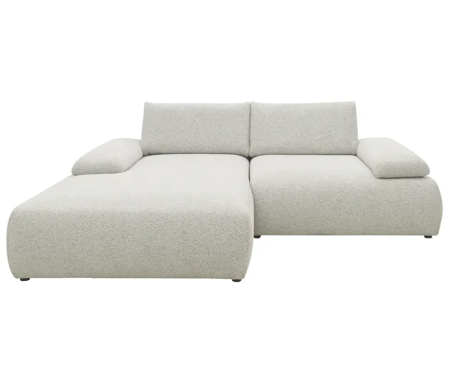 DOMO Ecksofa »Bela«, Longchair links, Armlehne mit Staufach