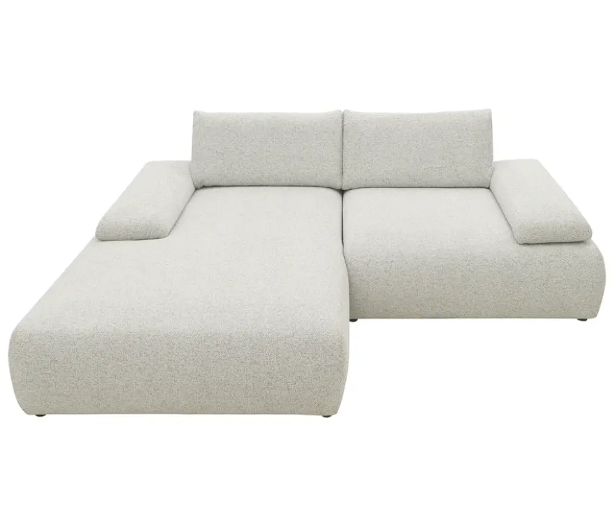 DOMO Ecksofa »Bela«, Longchair links, Armlehne mit Staufach