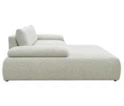 DOMO Ecksofa »Bela«, Longchair links, Armlehne mit Staufach