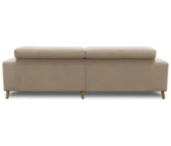 DOMO Ecksofa mit Longchair »Helsingborg«, sandfarben, rechts