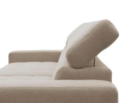 DOMO Ecksofa mit Longchair »Helsingborg«, sandfarben, rechts
